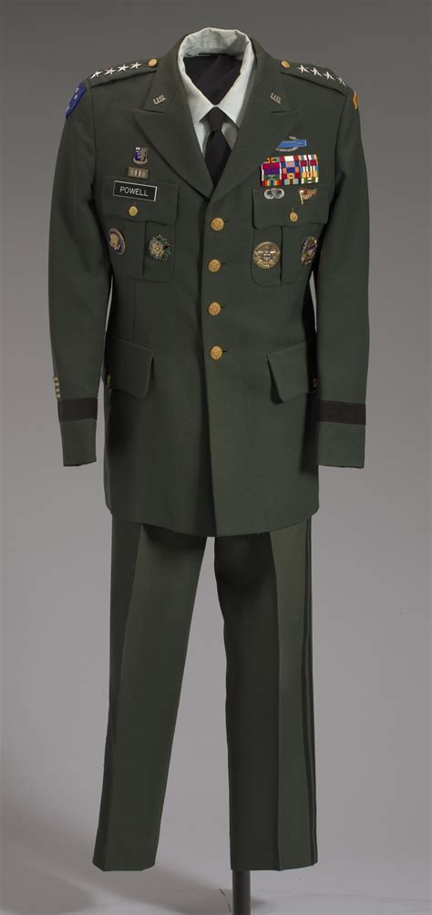 US Army green service uniform worn by General Colin L. Powell ...