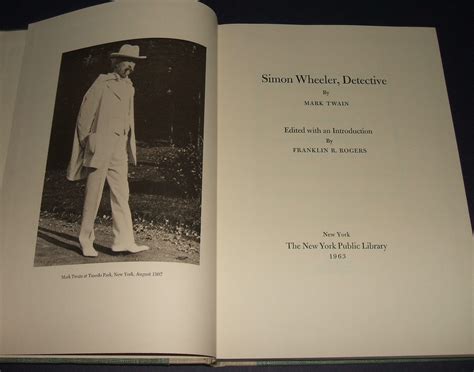 Simon Wheeler, Detective by Twain, Mark and edited with an introduction ...