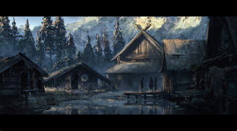 Viking Village Concept Art