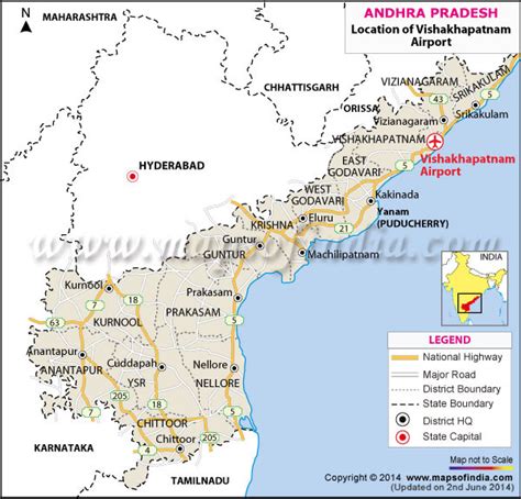 Visakhapatnam Airport Map