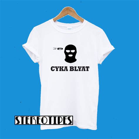 CSGO Gaming Cyka Blyat Counter Strike T-Shirt - stereotipes