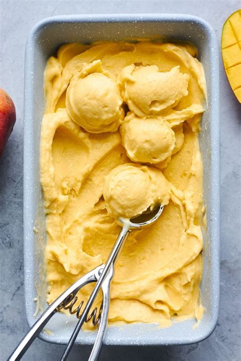 Mango Coconut Ice Cream • Olive & Mango | Recipe in 2023 | Mango ice cream, Vegetarian ice cream ...