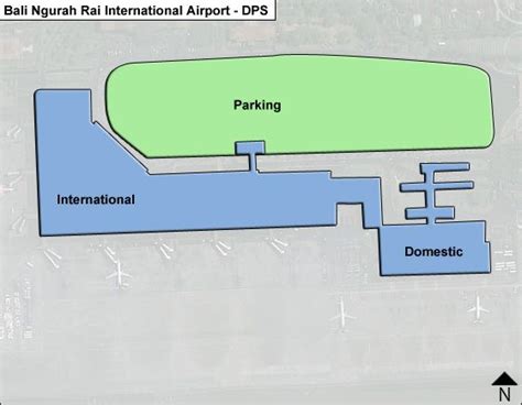 Bali Ngurah Rai DPS Airport Terminal Map