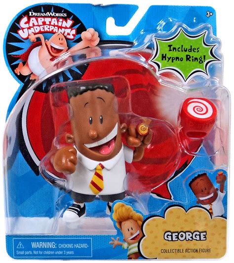 Captain Underpants George 5 Action Figure Includes Hypno Ring Just Play ...