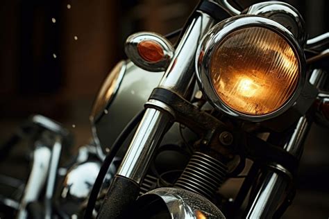 Motorcycle headlight vehicle transportation. AI | Free Photo - rawpixel