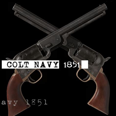 Colt Navy 1851 3D Model $25 - .max .fbx .obj .unknown - Free3D