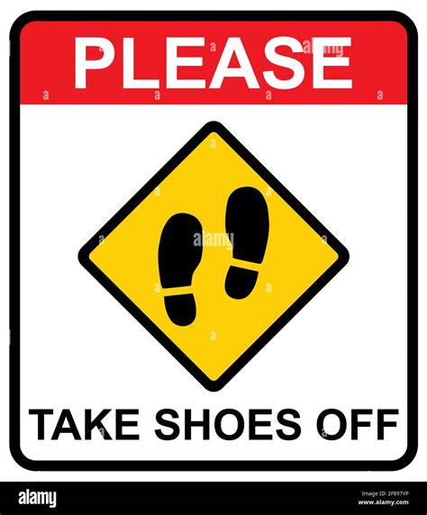 No shoes sign hi-res stock photography and images - Alamy