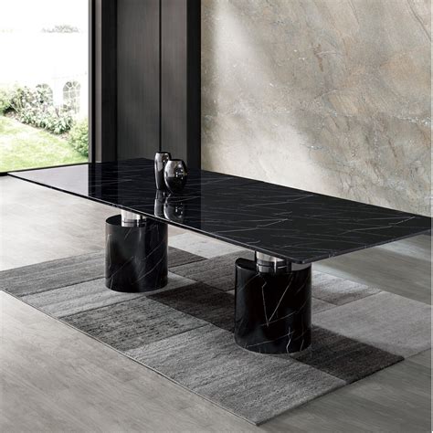 Black Marble Dining Table - Foter