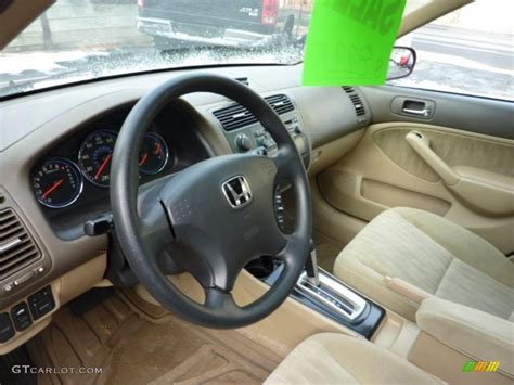 Ivory Beige Interior 2004 Honda Civic EX Sedan Photo #41082627 ...