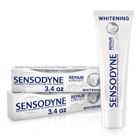 Sensodyne Repair and Protect Teeth Whitening Sensitive Toothpaste, 3.4 Oz, 2 Pack - Walmart.com ...