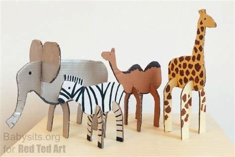 3D Foam Safari Animals Craft Kit Makes 12 Oriental Trading ...