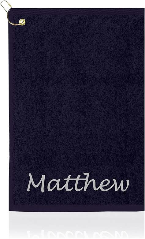 Amazon.com: Personalized Golf Towel with Embroidered Name 16"x26 ...