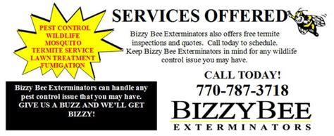 BIZZY BEE EXTERMINATORS - Updated December 2024 - 15 Photos & 10 Reviews - 30 Oxford Business ...