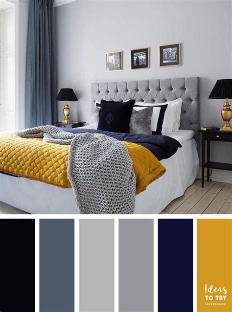 Grey Color for Bedroom Lovely 15 Best Color Schemes for Your Bedroom Grey Navy Blue … in 2020 ...