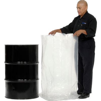 Global Industrial™ 55 Gallon Drum Liner 8 Mil 38 x 40 - Pkg Qty 50 | 237883 - GLOBALindustrial.com