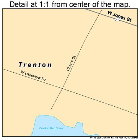 Trenton North Carolina Street Map 3768320