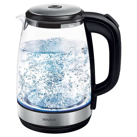 Sencor SWK2080BK Glass Electric Kettle with Power Cord Base, Glass ...