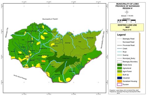 Existing land use map of Lobo, Batangas (CLUP-Lobo Batangas, 2012-2022.... | Download Scientific ...