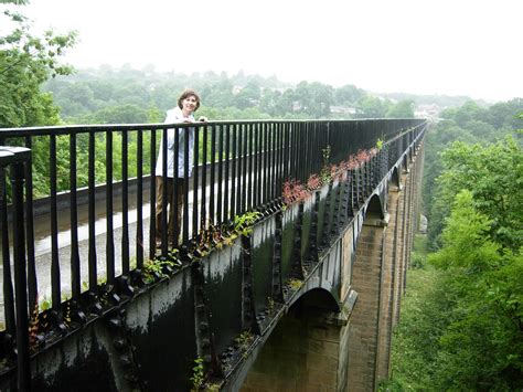 This canal bridge near Llangollen, Wales, is designed specifically for ...