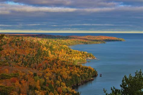 Keweenaw Peninsula from Bare Bluff Photograph by Jeffrey Dennis