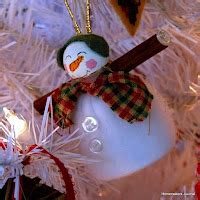 Homemaker's Journal: Snow-Couple Bell Ornaments