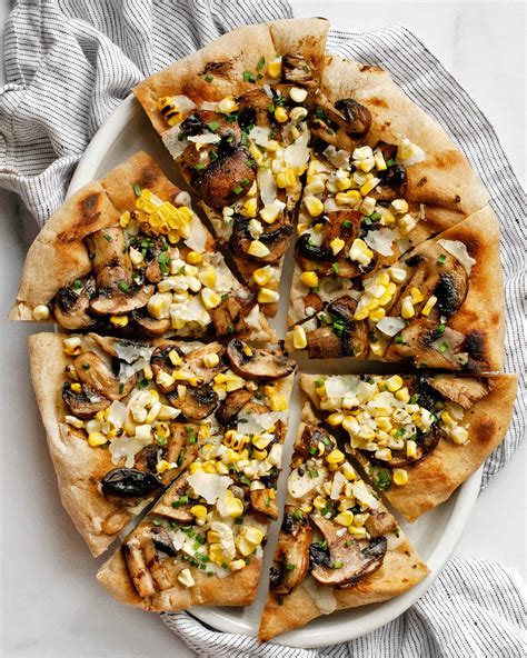 Grilled Mushroom Corn Pizza with Balsamic Mushrooms | Last Ingredient