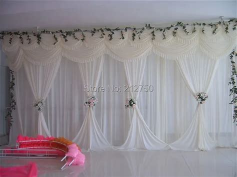 Aliexpress.com : Buy White elegant wedding backdrop curtain marriage wedding stage decoration ...