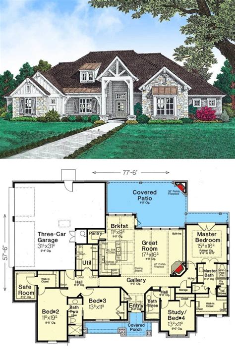 One Story Floor Plans With 3 Car Garage - floorplans.click