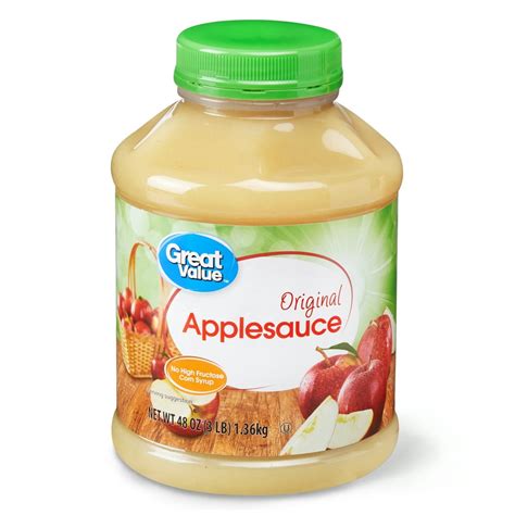 Great Value Original Applesauce, 48 Oz - Walmart.com - Walmart.com