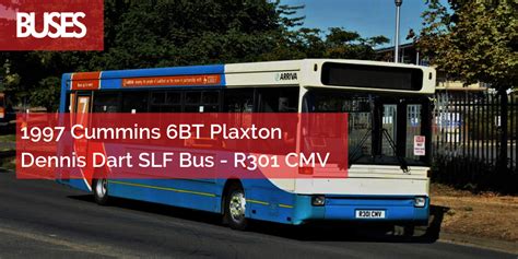 1997 Cummins 6BT Plaxton Dennis Dart SLF Bus - R301 CMV