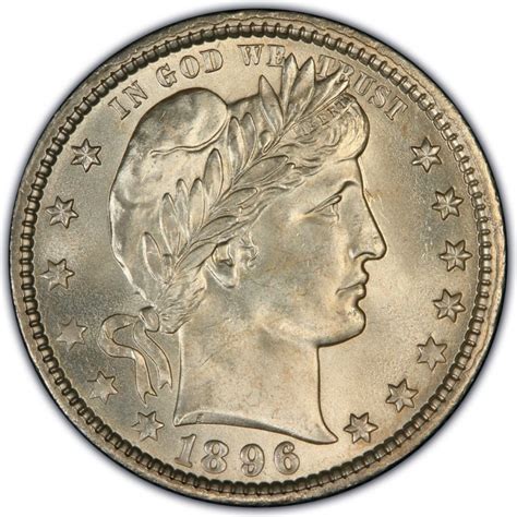 1896 Barber Quarter Values and Prices - Past Sales | CoinValues.com