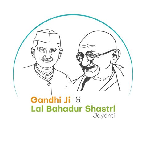 Gandhi Jayanti Vector Design Images, Gandhi Jayanti And Lal Bahadur ...