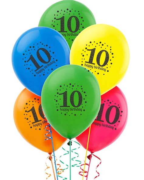 The Magic Balloons- Happy 10th Birthday Balloons