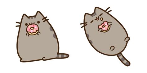 Pusheen Eating Donut | Pusheen cat, Pusheen, Pink donuts