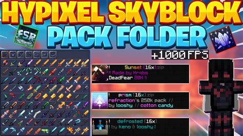 The BEST Hypixel Skyblock Texture Packs | FPS Boost (1.8.9) - YouTube