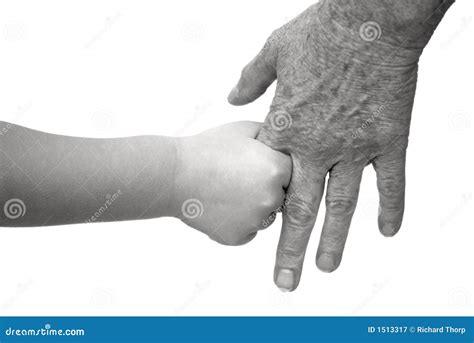 Young And Old Holding Hands Stock Image - Image: 1513317