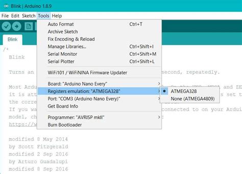 Getting started with the Arduino Nano Every | Arduino