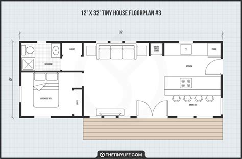 12 x 32 Tiny Home Designs, Floorplans, Costs And More - The Tiny Life