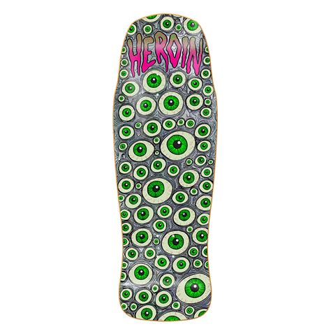 10.1" Heroin Skateboards- Eyeballer Holographic DECK - Deckadence Board ...