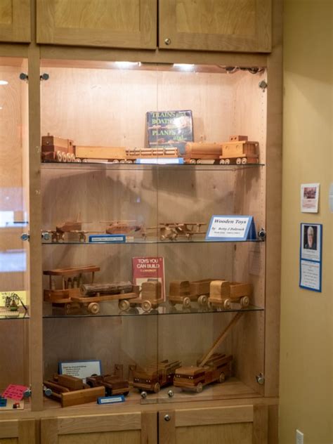 Wooden Toys on display at the Whipple Free Library | My Strange Life