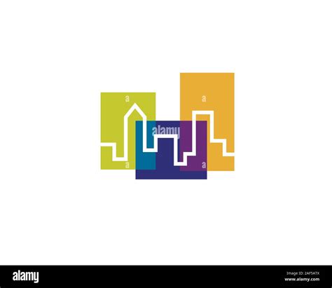 colorful city skyline Stock Vector Image & Art - Alamy