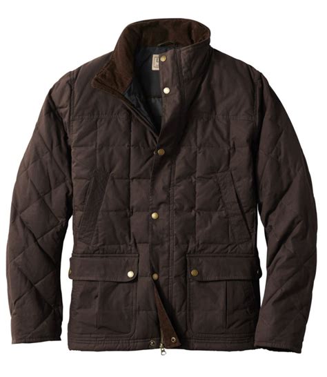 Men's L.L.Bean Upcountry Waxed-Cotton Down Jacket | Men's at L.L.Bean