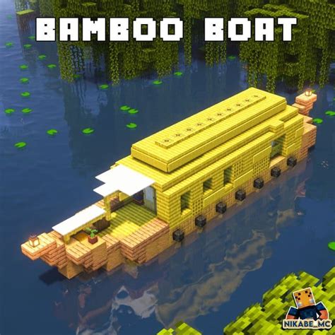 Bamboo Boat Design : Minecraftbuilds in 2023 | Bamboo boat, Boat design, Minecraft architecture