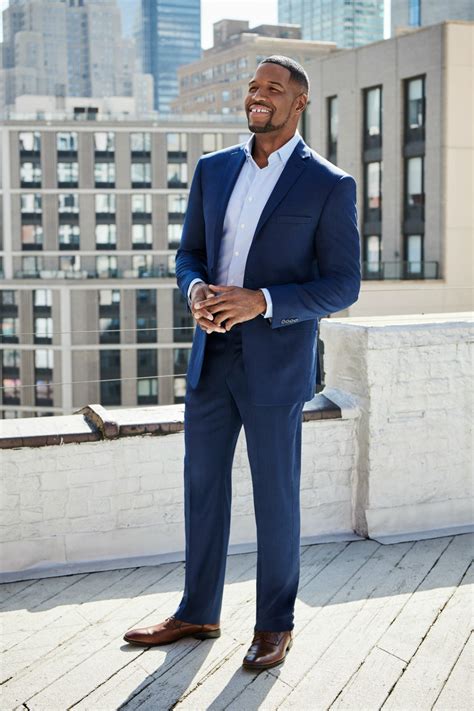 Michael Strahan Brings Casual Denim Style to Men's Wearhouse