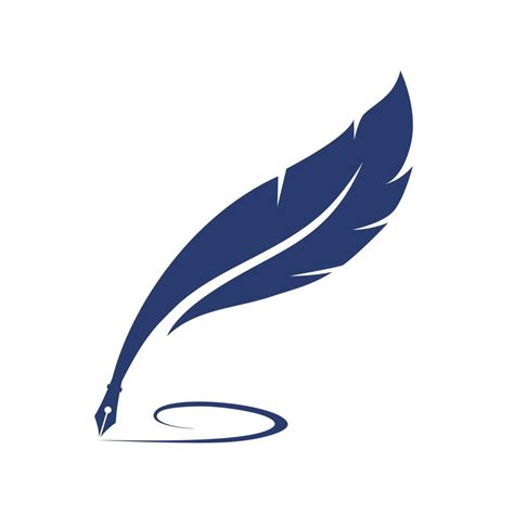 feather quill pen vector illustration symbol 13669898 Vector Art at Vecteezy