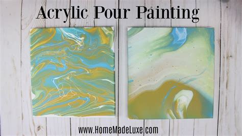 Acrylic Pour Painting Tutorial - YouTube