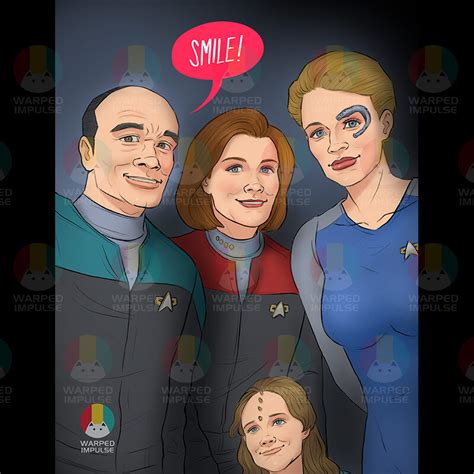 Star Trek Voyager 'Wefie' Fan Art in digital format - Warped Impulse's ...