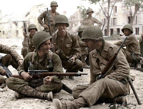 American sniper with comrade's - 1944 France ww2 | A group o… | Flickr