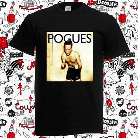 New The Pogues Peace and Love Rock Band Men's Black T Shirt Size S to 3XL-in T-Shirts from Men's ...