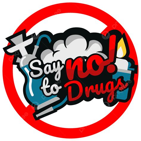 Say Clipart Transparent Background, Warning Say No To Drugs, Anti Narkoba, Hospital, Hari Anti ...